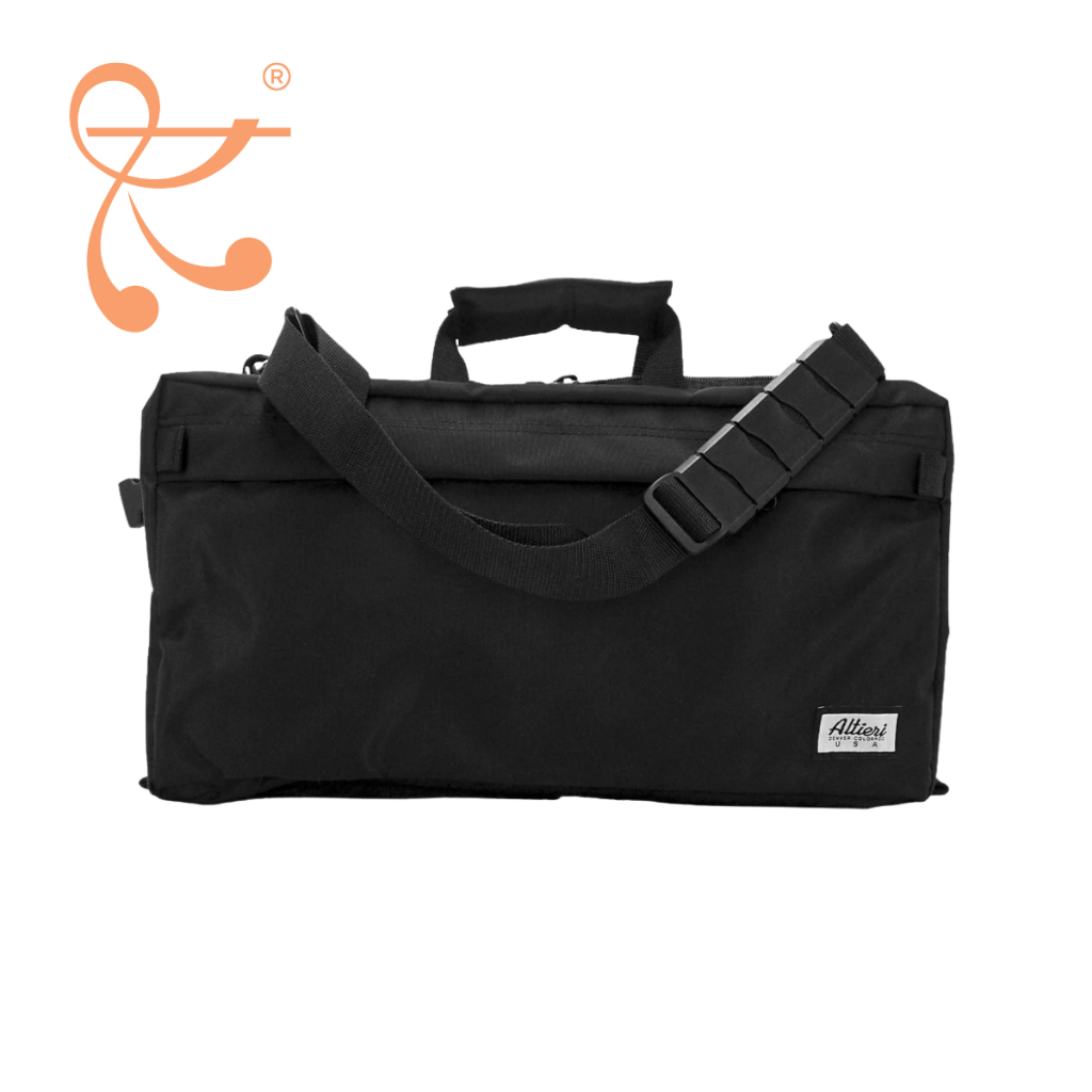 Altieri Flute and Piccolo Double Pockets Bag - Black