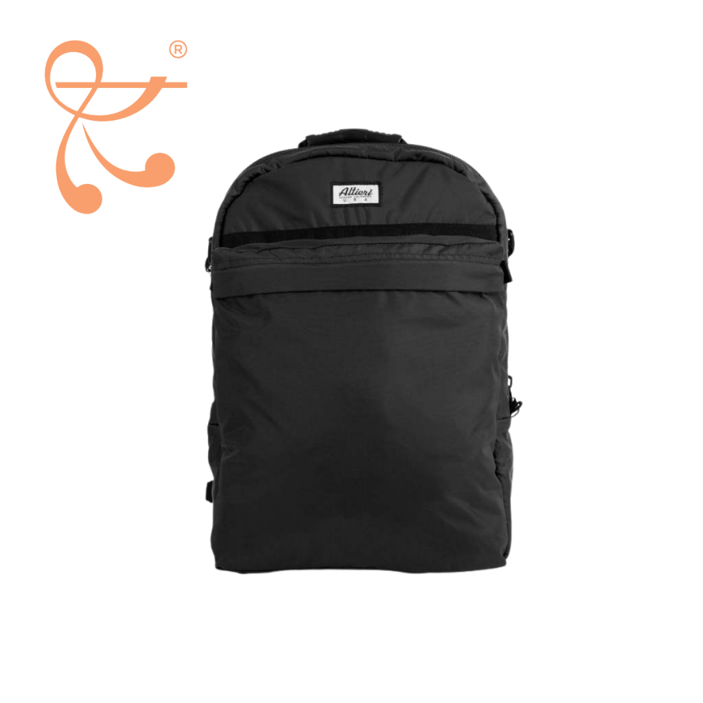 Altieri Flutes and Laptop Backpack - Black