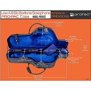 Protec Baritone Saxophone Case - Pro PAC