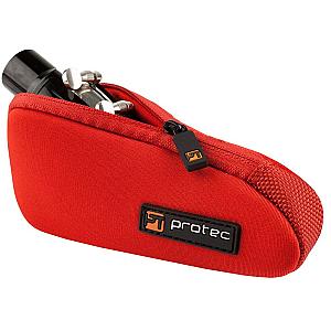 Protec Tuba & Tenor Saxophone Single Neoprene Mouthpiece Pouch (Black/ Red)