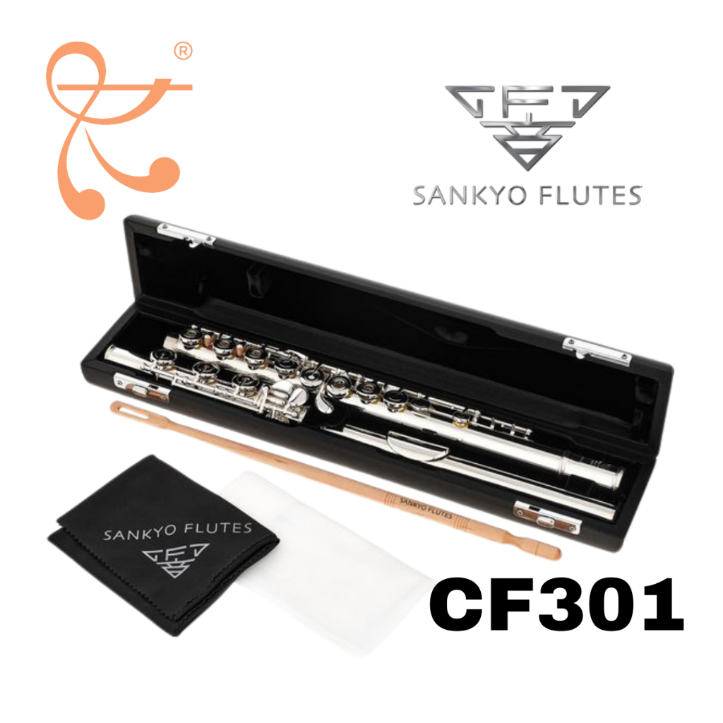 Sankyo Flute CF301 Professional Silver Body Flute