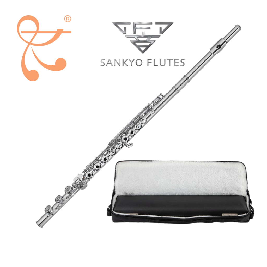 Sankyo Flute CF601 Professional Full Silver Flute