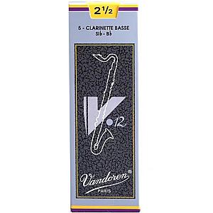 Vandoren V12 Bass Clarinet Reed - Box/ Loose Pack - 2.5/ 3.0/ 3.5